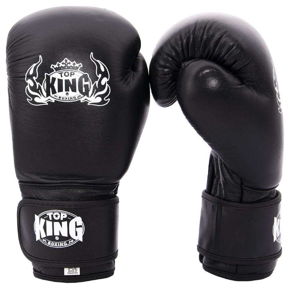 

Кожаные перчатки для бокса Maraton Top King # 8 OZ Чёрный