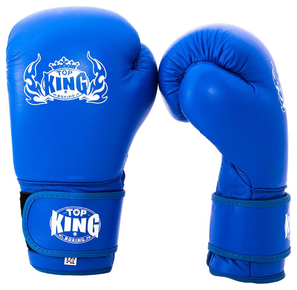 

Кожаные перчатки для бокса Maraton Top King # 8 OZ Синий