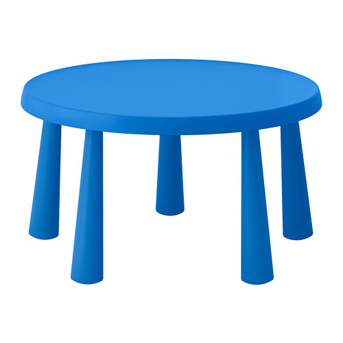 

Дитячий круглий стіл для дому і вулиці Ikea Mammut синій