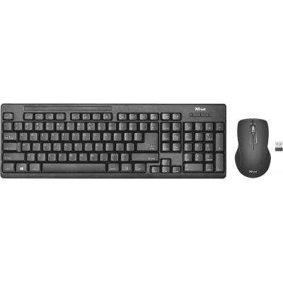 

Комплект Trust Ziva, wireless, Black (клавиатура + мышь) (22119)