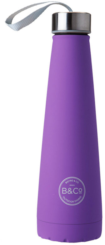 

Термобутылка Summit B&Co Conical Bottle Flask Rubberized Dark Violet 450 мл