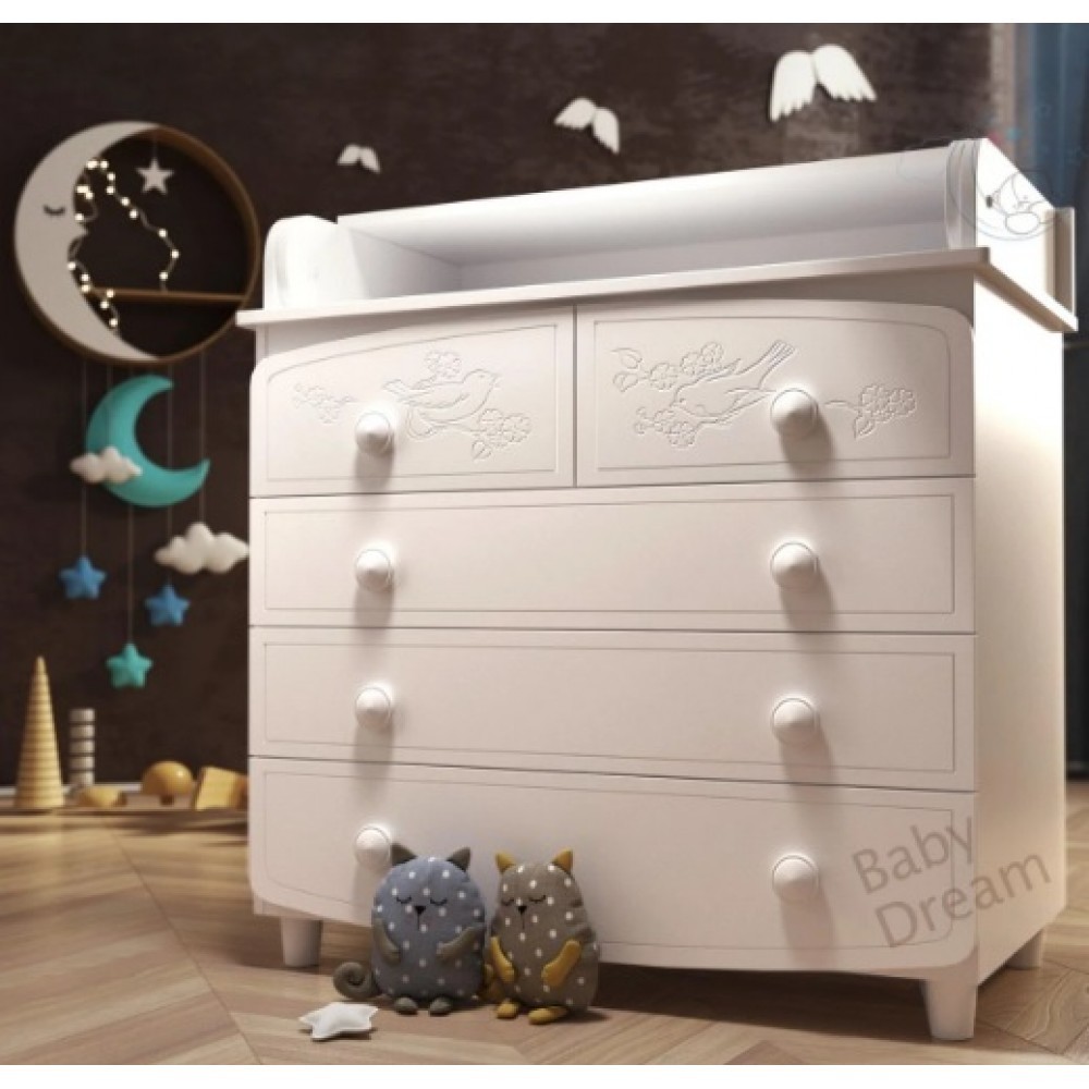 

Комод пеленатор Baby Dream Luxury МДФ ваніль