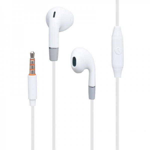 

Наушники проводные Celebrat G8 White + mic + button call answering