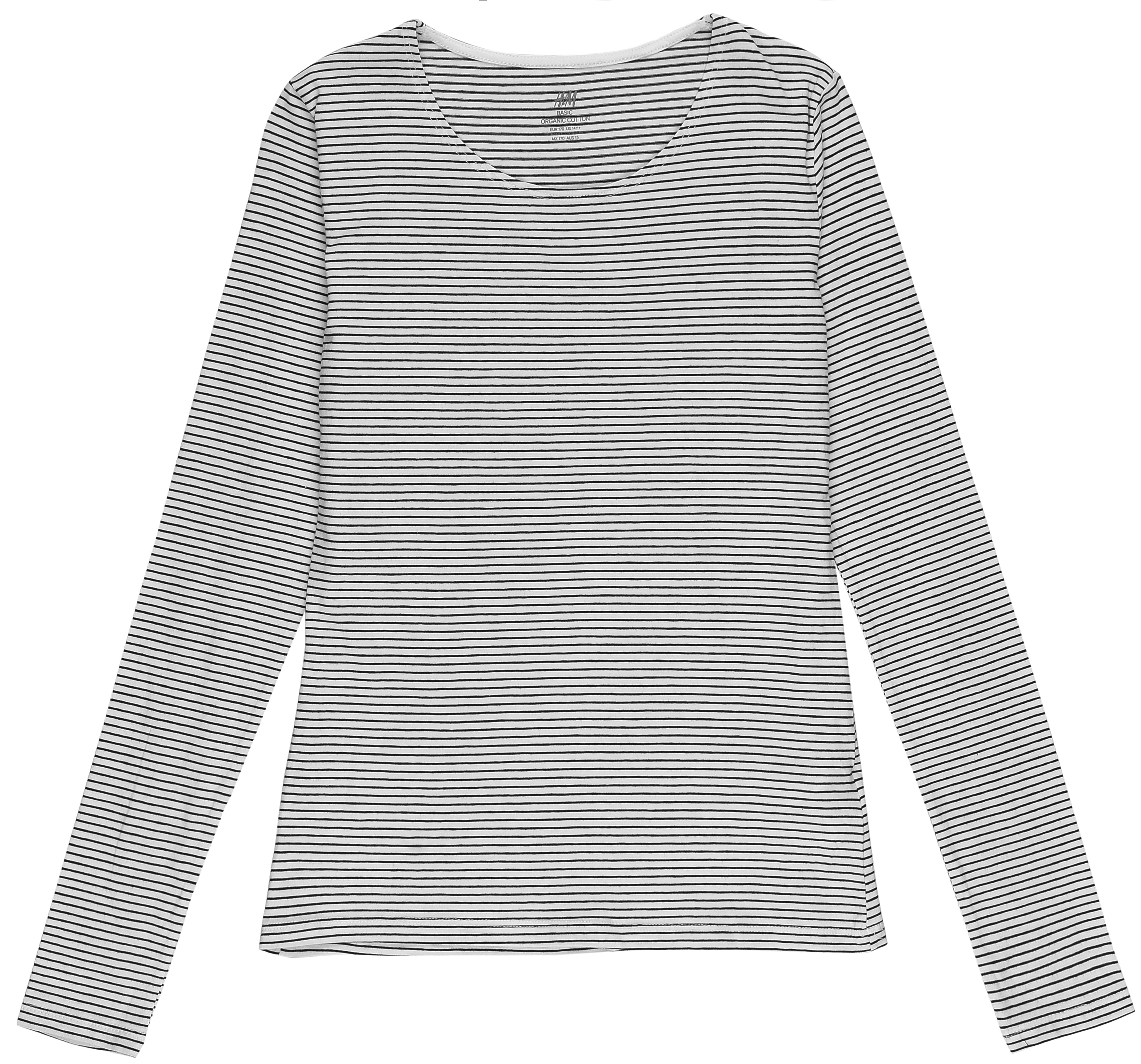 

Лонгслив H&M 170см бело черный полоска 6275728