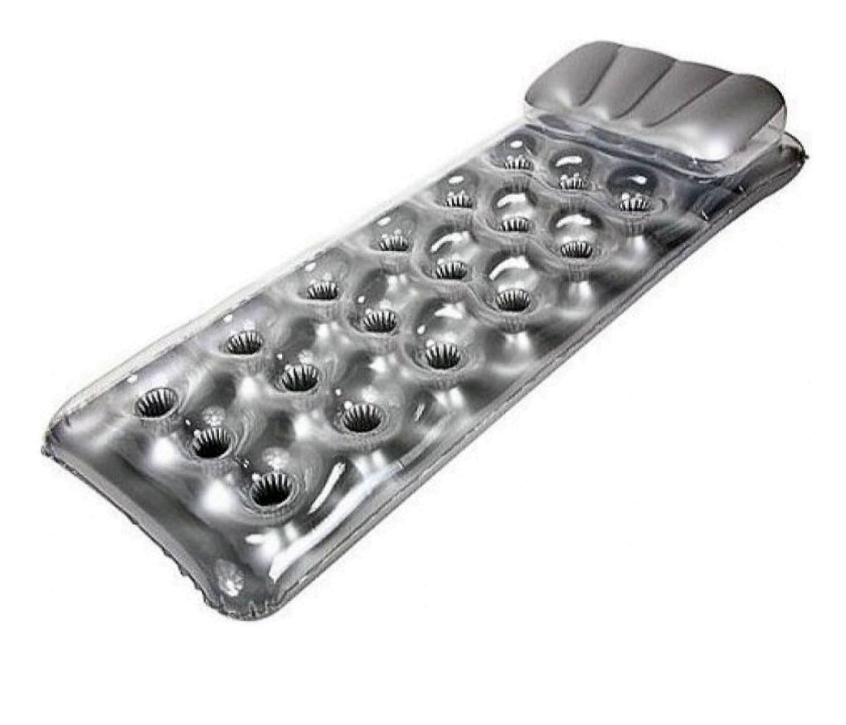 

Пляжный надувной матрас с подголовником Intex 58894, (188 х 71 см), серебристый