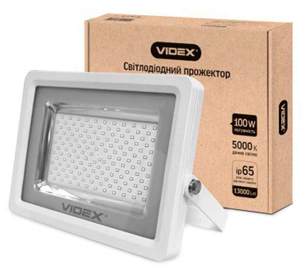 

Прожектор VIDEX PREMIUM 100W 5000K 220V (24247)
