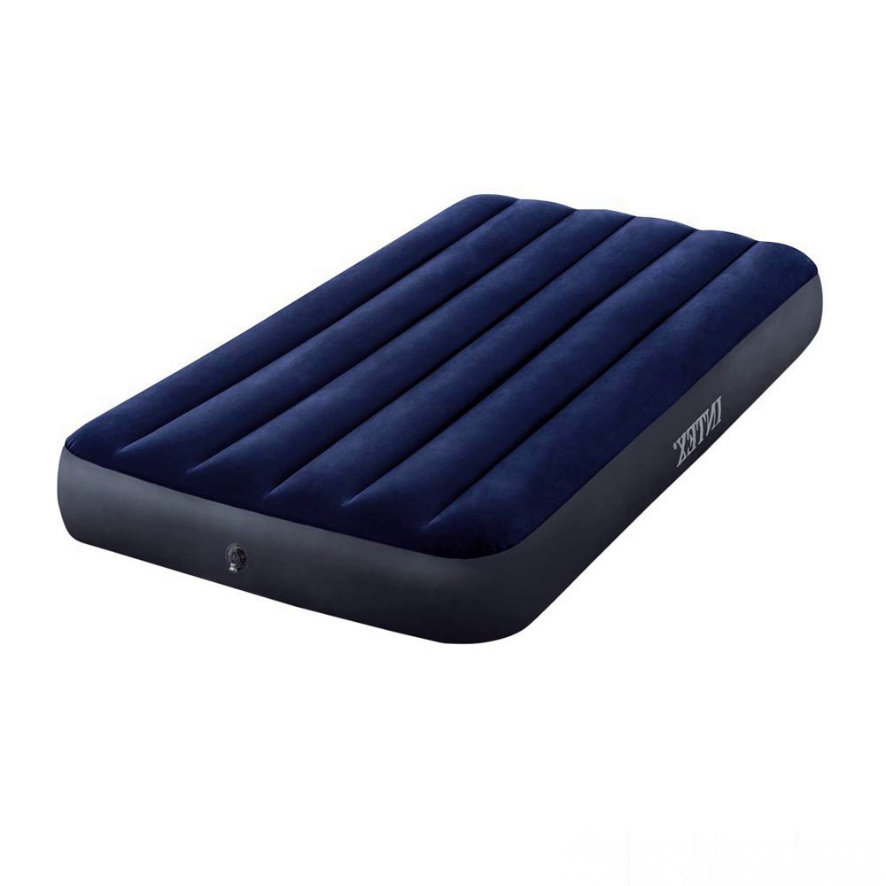 

Односпальный надувной матрас Intex 64757 Classic Downy Airbed, 99x191x25 см синий