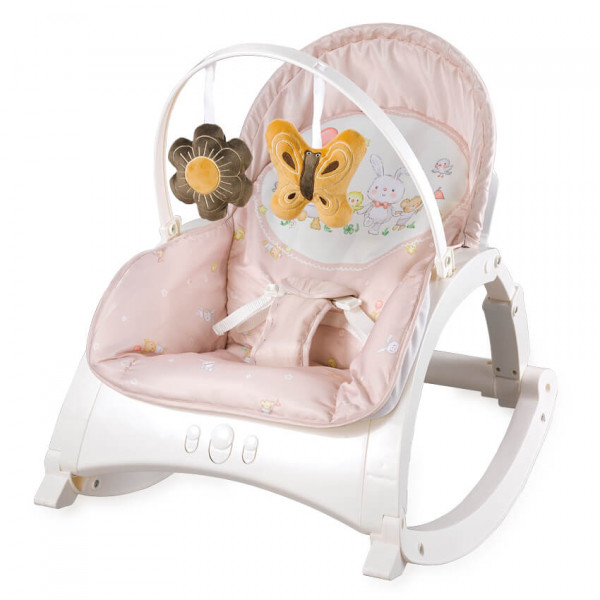 

Шезлонг Качели Lorelli ALEX WITH TABLE (beige bear party) 23617 Бежевый
