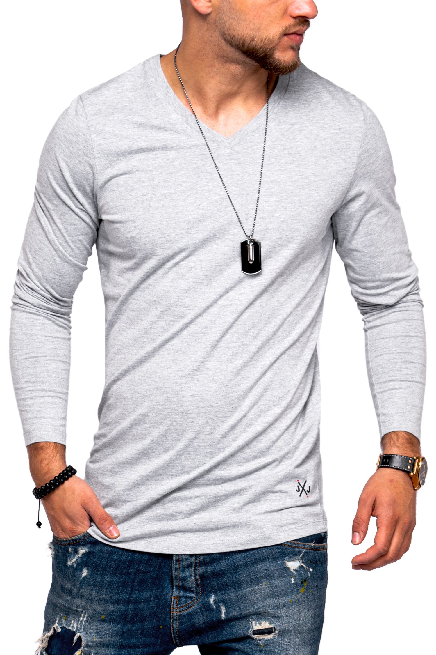 

Лонгслив Jack & Jones Light Grey Melange  светло-серый, Лонгслив Jack & Jones Light Grey Melange 3XL светло-серый