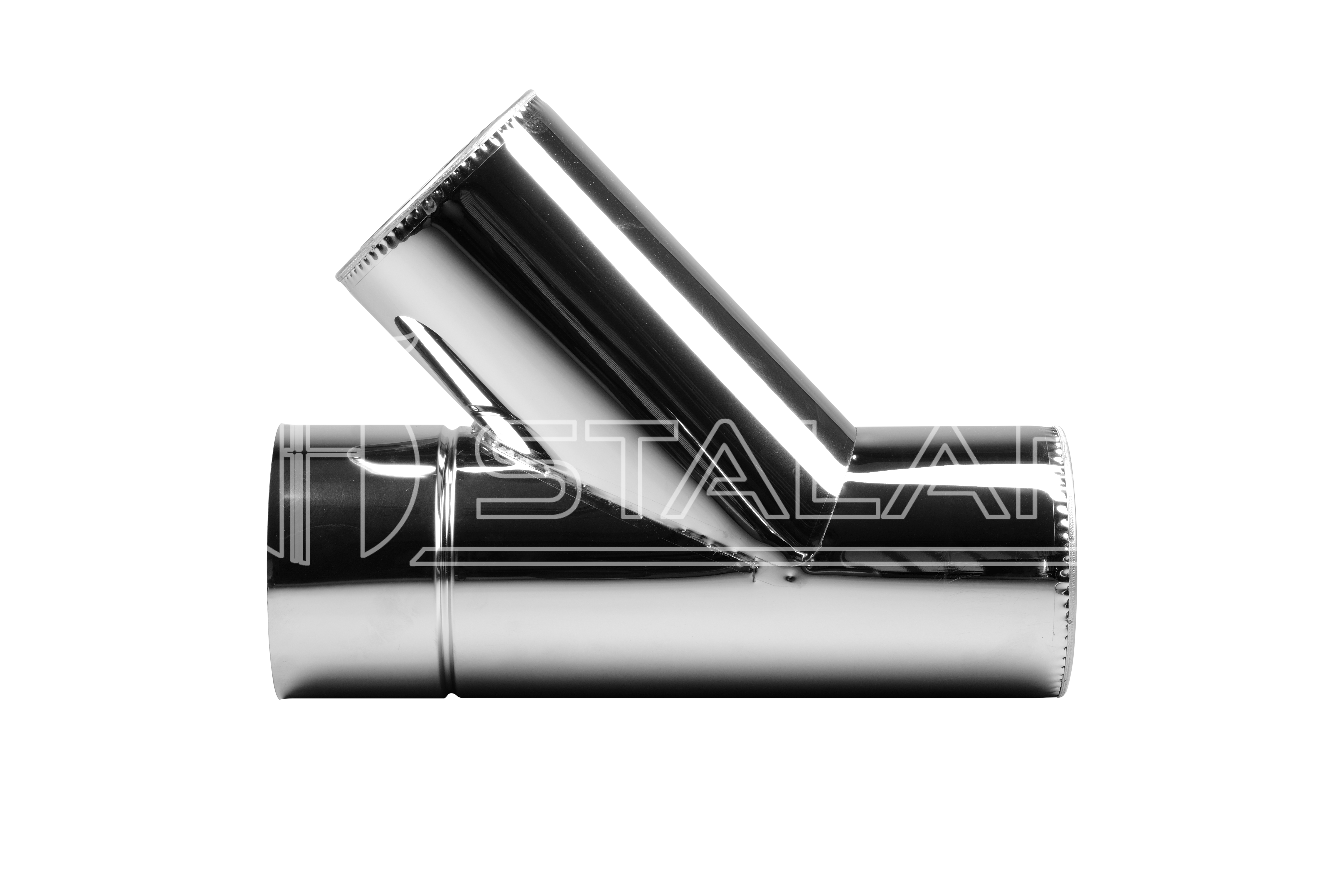 

Тройник двустенный 45° STALAR Eco thermo AISI 201 нерж/нерж диаметр Ø180/250 толщина 1 мм