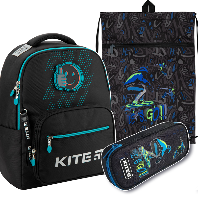 

Рюкзак укомплектованный Kite Education Be happy 14л (SET_K20-770M-2)