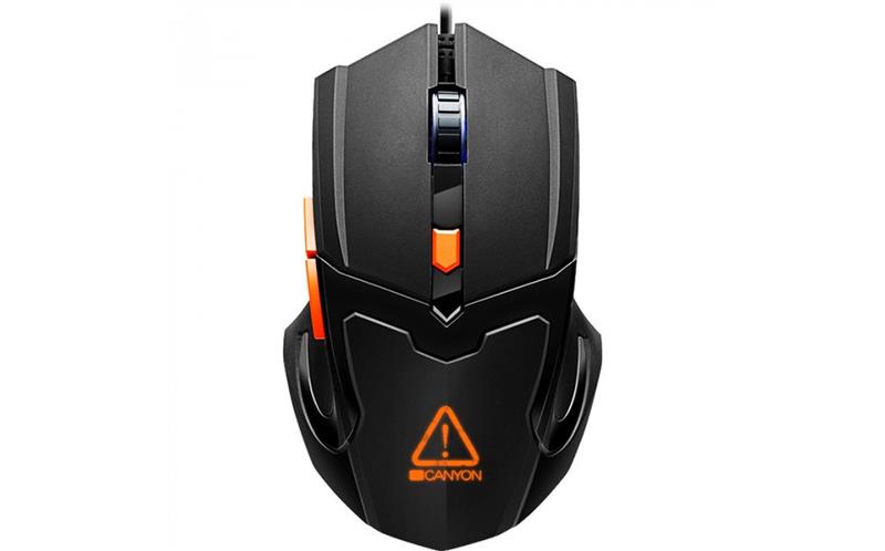 

Мышь Canyon Vigil CND-SGM02RGB Black/Orange USB