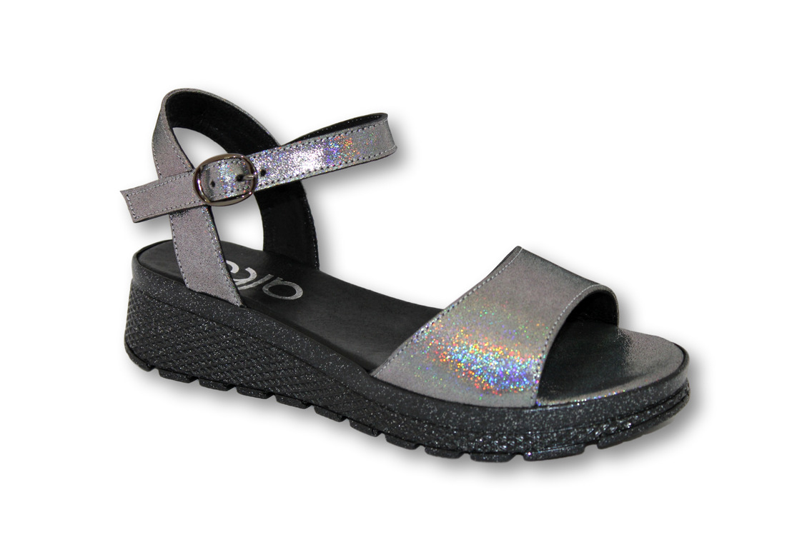 

Женские кожаные сандалии ALBO Никель 40118 40