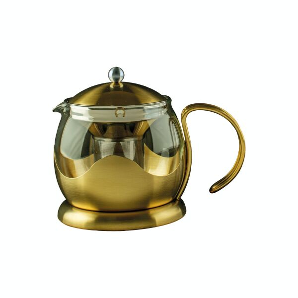 

Чайник для заварки La Cafetiere BRUSHED GOLD GLASS INFUSER TEAPOT TWO CUP в коробке, 660 мл. (5201448-CRT)