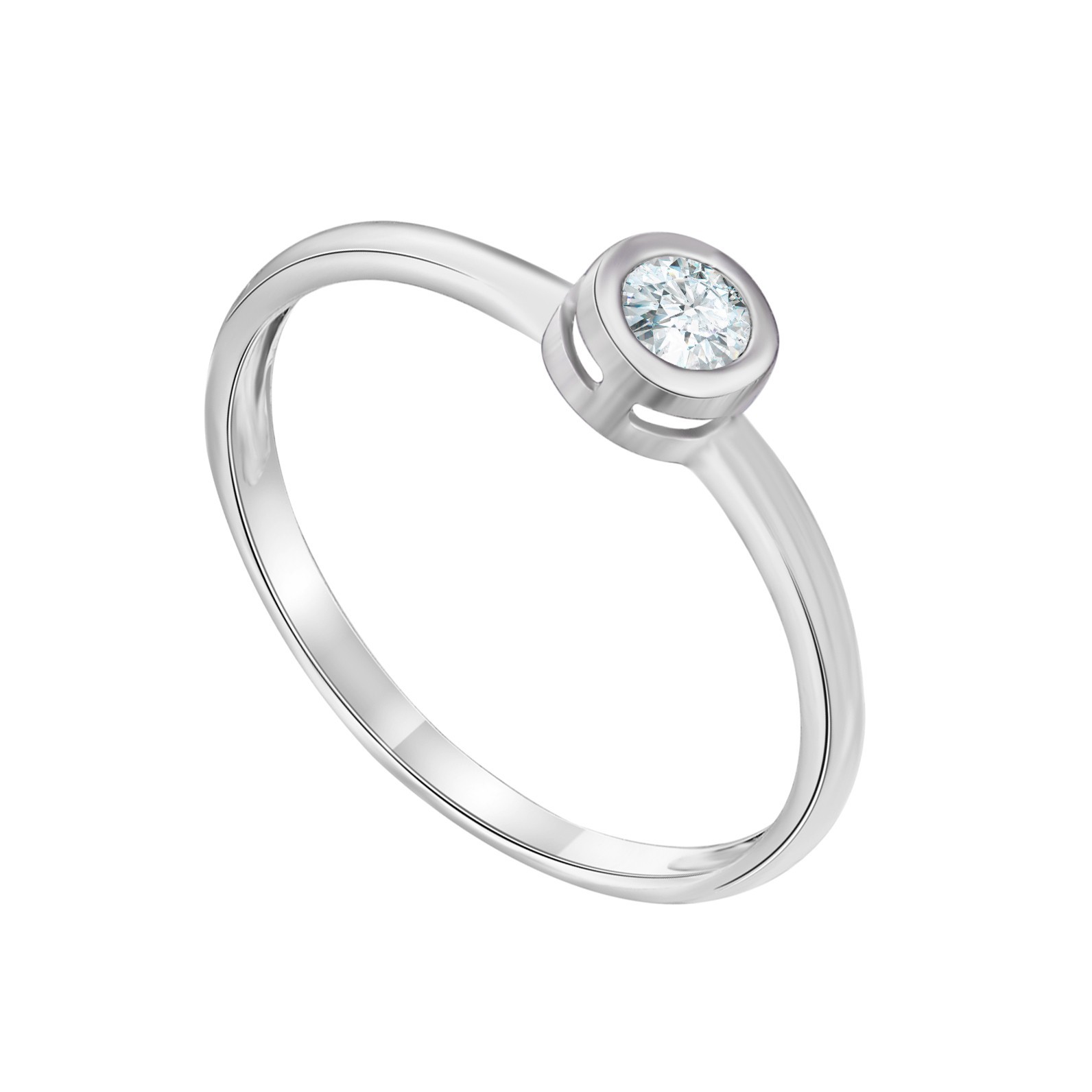 

Серебряное кольцо HARMONY с00390 16 бел.