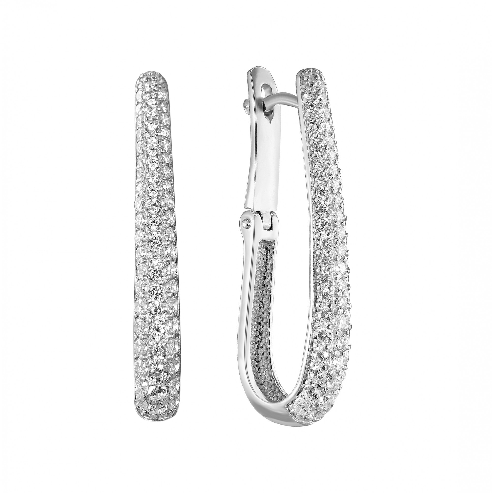 

Серебряные серьги HARMONY c23022 бел c23022