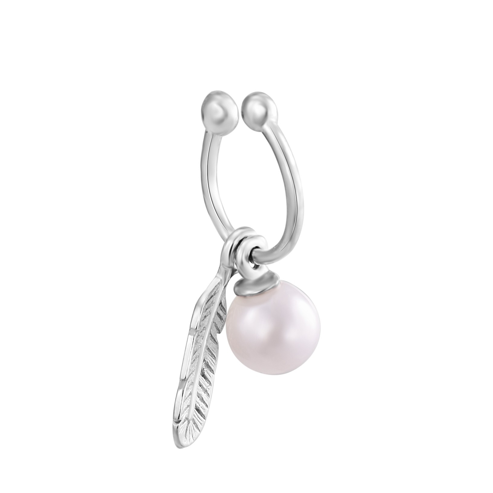 

Серебряные серьги-каффы HARMONY c23162 бел c23162