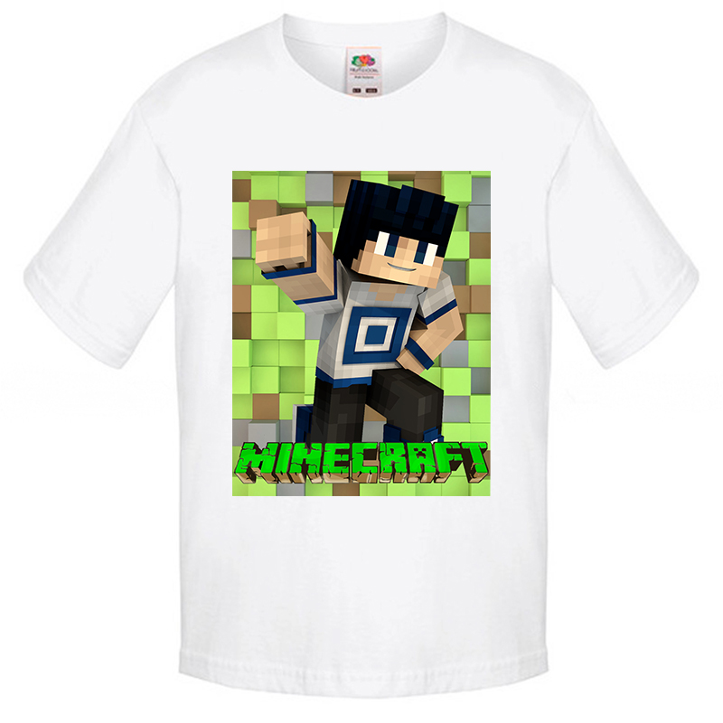 

Футболка Fruit of the Loom minecraft (Майнкрафт) Белый 116 см BMK2M116