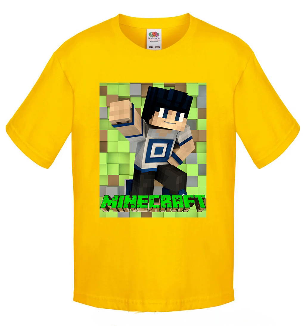 

Футболка Fruit of the Loom minecraft (Майнкрафт) Желтый 164 см ZMK2M164