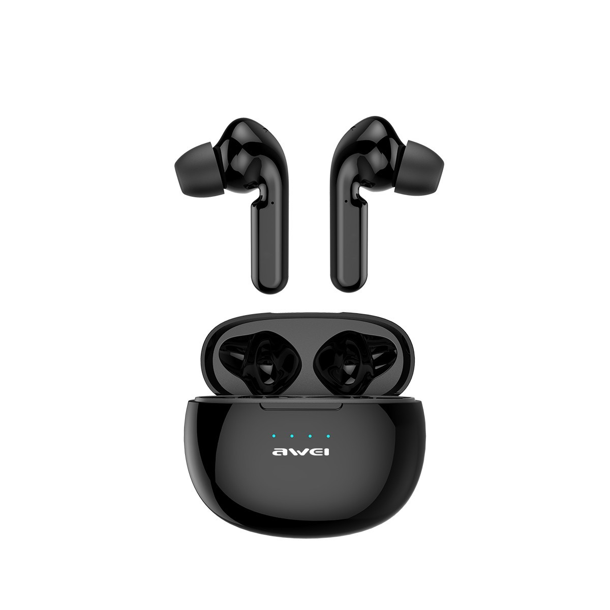 

Беспроводные наушники Awei T15 c сенсорным управлением и влагозащитой IPX4, Чёрные (T15)
