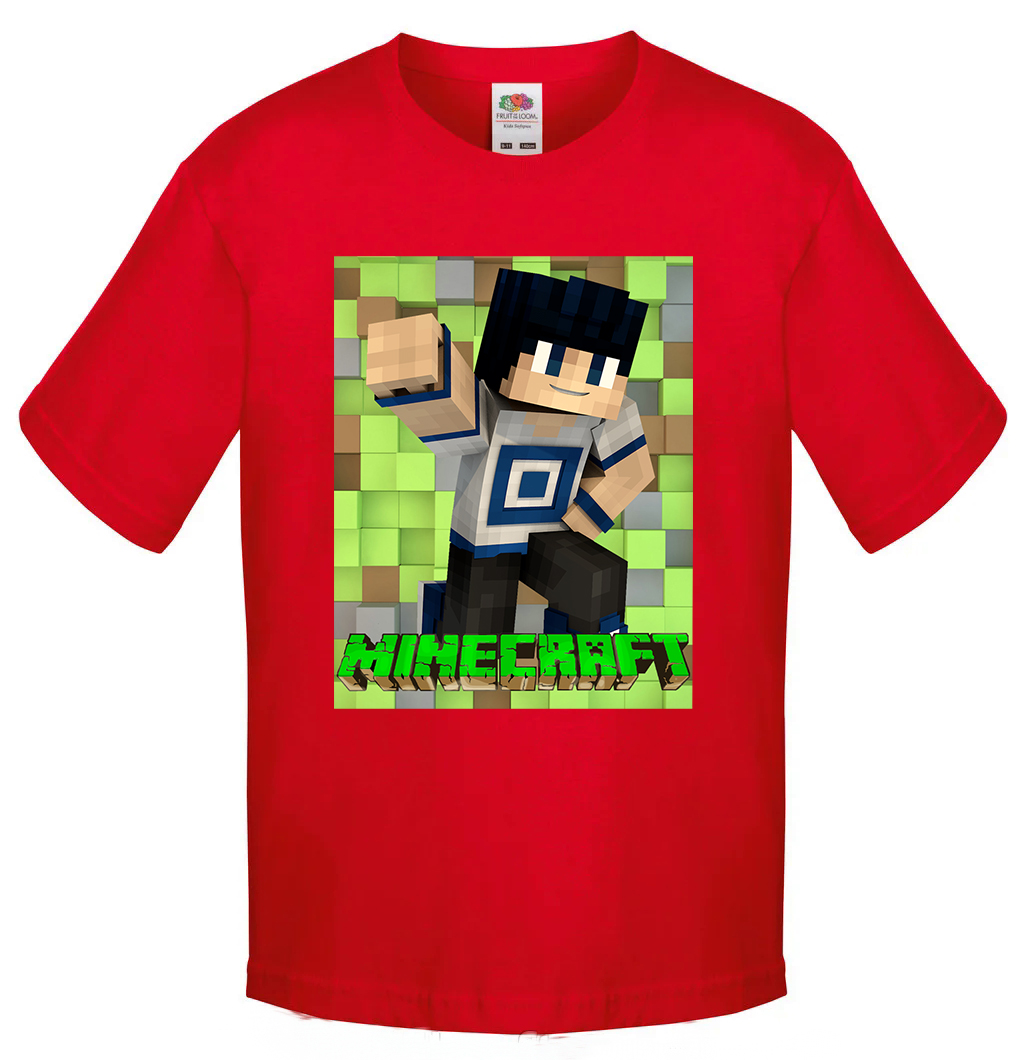 

Футболка Fruit of the Loom minecraft (Майнкрафт) Красный 164 см KMK2M164