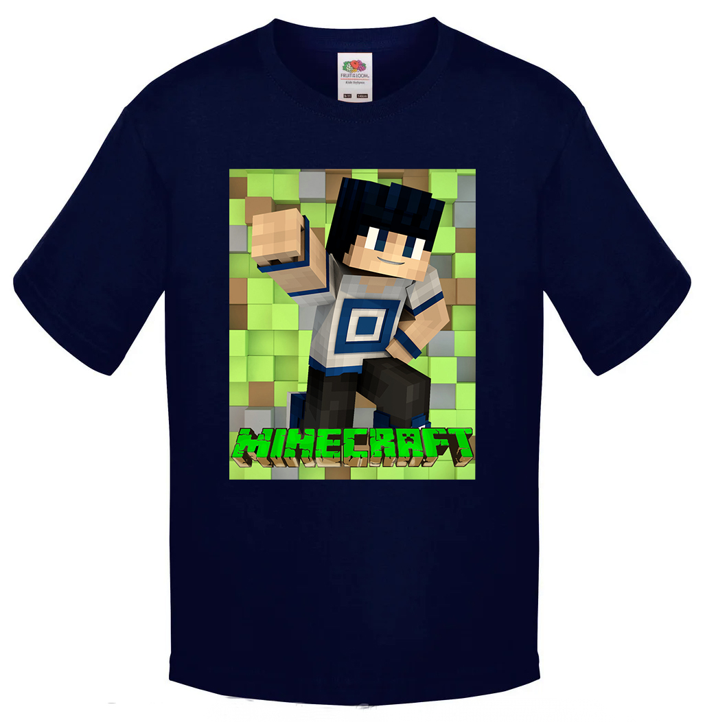 

Футболка Fruit of the Loom minecraft (Майнкрафт) Темно-синий 128 см ZMK2M128ST