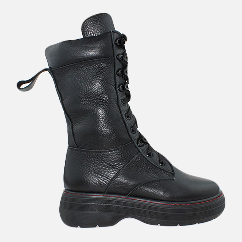 Акція на Жіночі зимові черевики високі EL PASSO Re2755-22 37 23.5 см Чорні від Rozetka