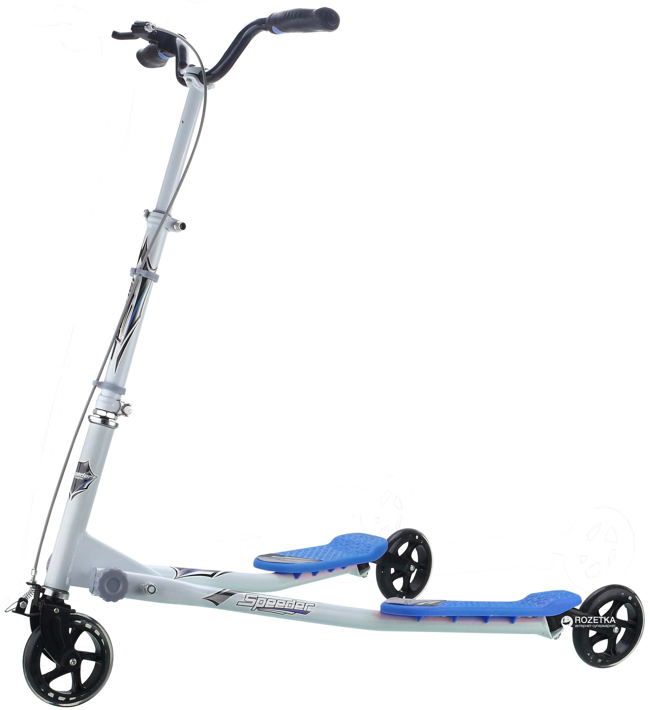 

Самокат трехколесный GO Travel Speeder LS-302 Серебристо-голубой