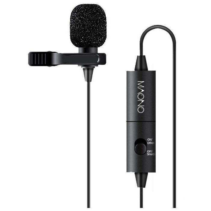 

Петличный микрофон Maono AU-100 Черный (884-1)
