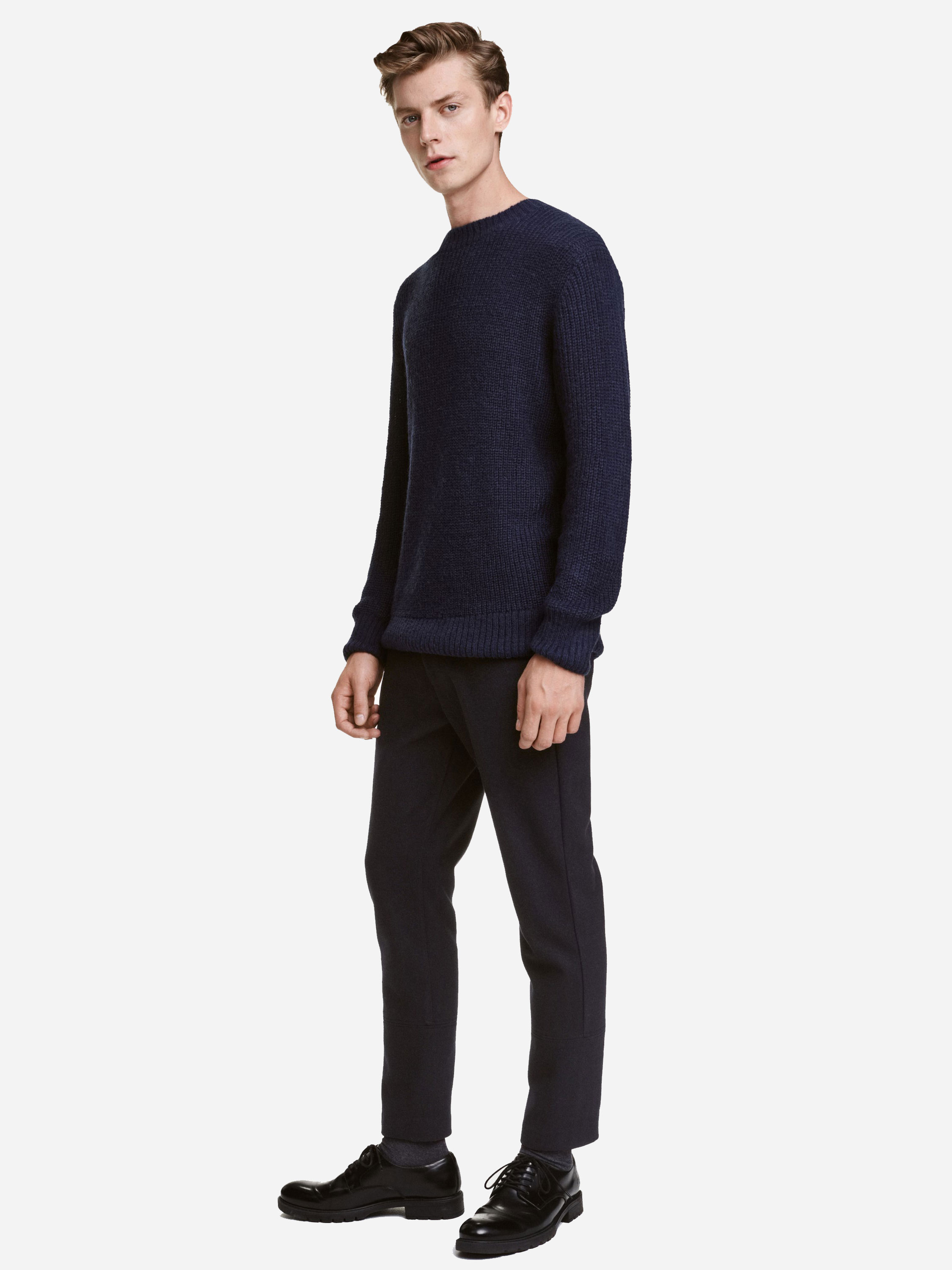 

Брюки H&M 4183674 46 Темно-синие