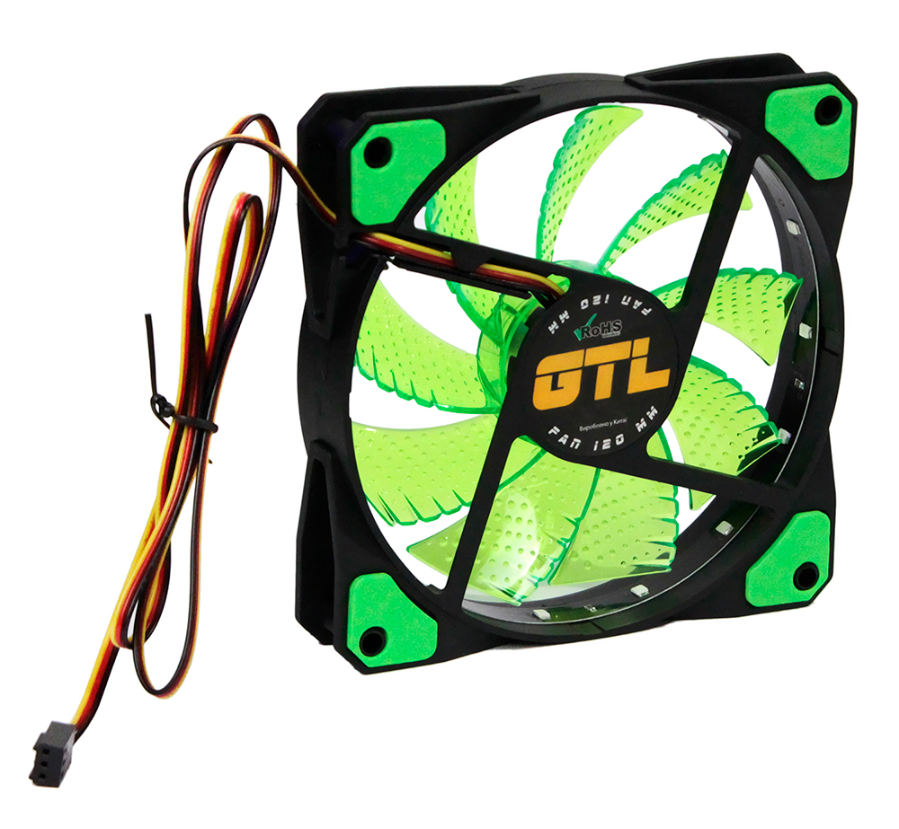 

Вентилятор 120 mm GTL LED Green