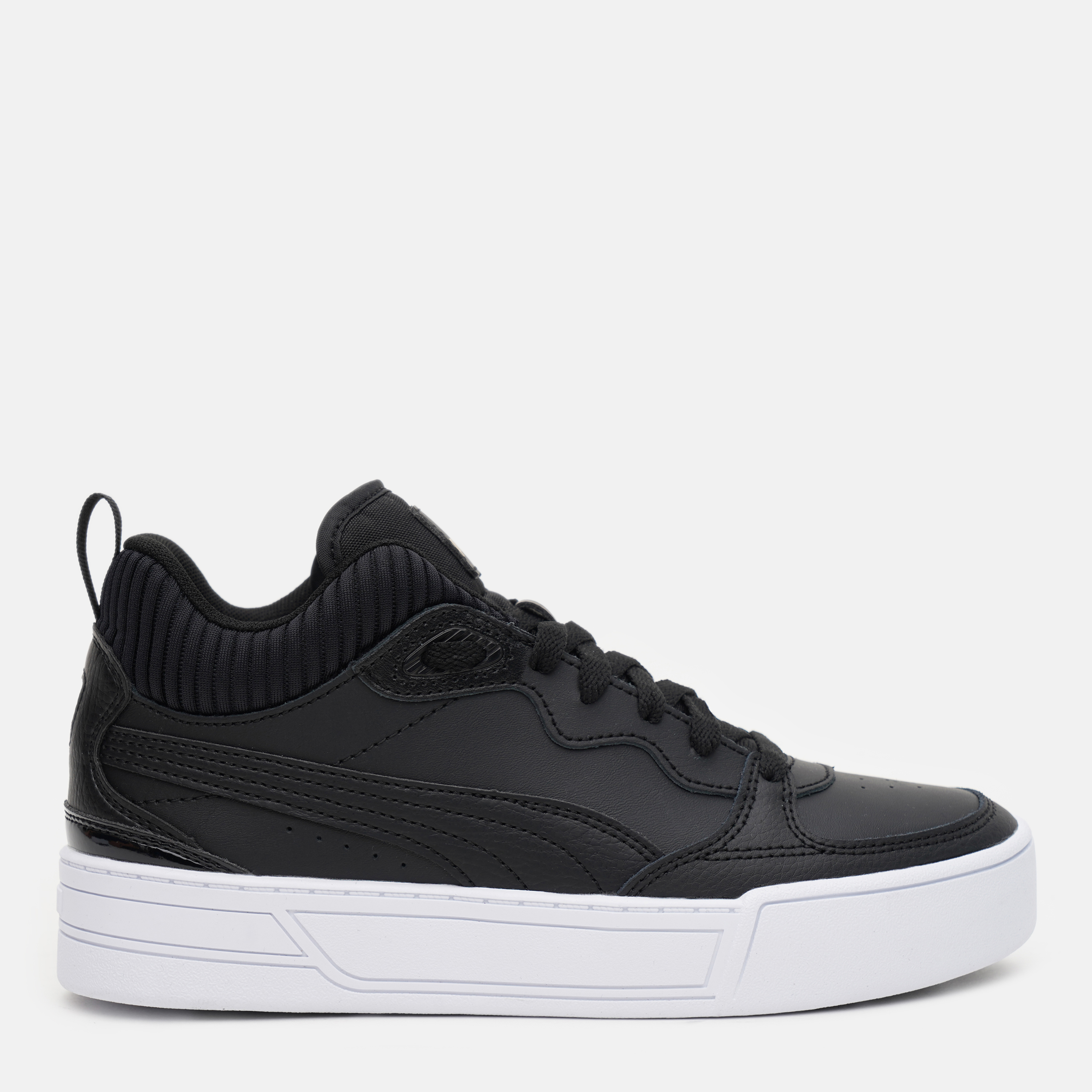 Акція на Жіночі кеди низькі Puma Skye Demi 38074901 41 (7.5) 26.5 см Puma Black-Puma Black-Puma Team Gold від Rozetka