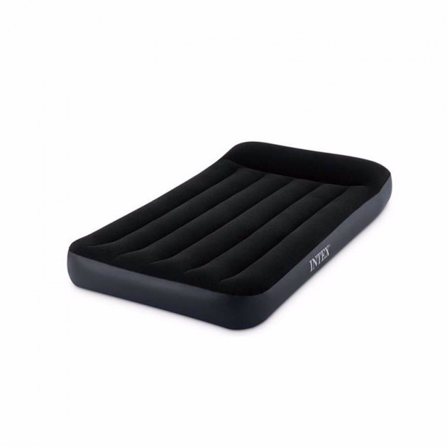

Односпальный надувной матрас с подголовником Intex 64146 Pillow Rest Classic Airbed (99 x 191 x 25 см) + Встроенный электронасос 220В