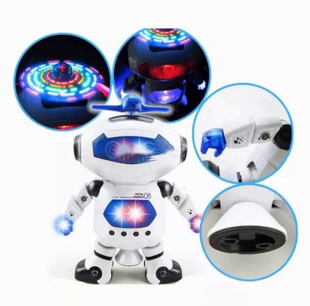 

Танцующий светящийся интерактивный робот Dancing Robot Plus