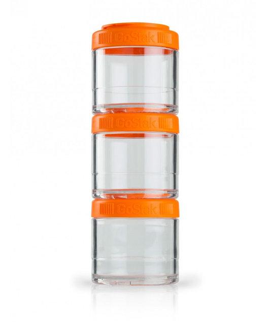 

Контейнер спортивный Blender Bottle (ORIGINAL) GoStak 3 Pak, Orange