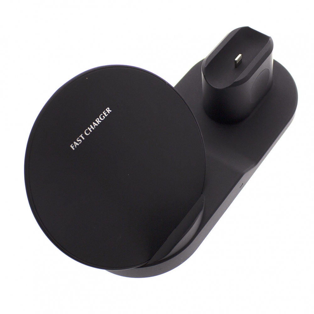 

Беспроводное зарядное устройство Fast Charge QC 3 in 1 black