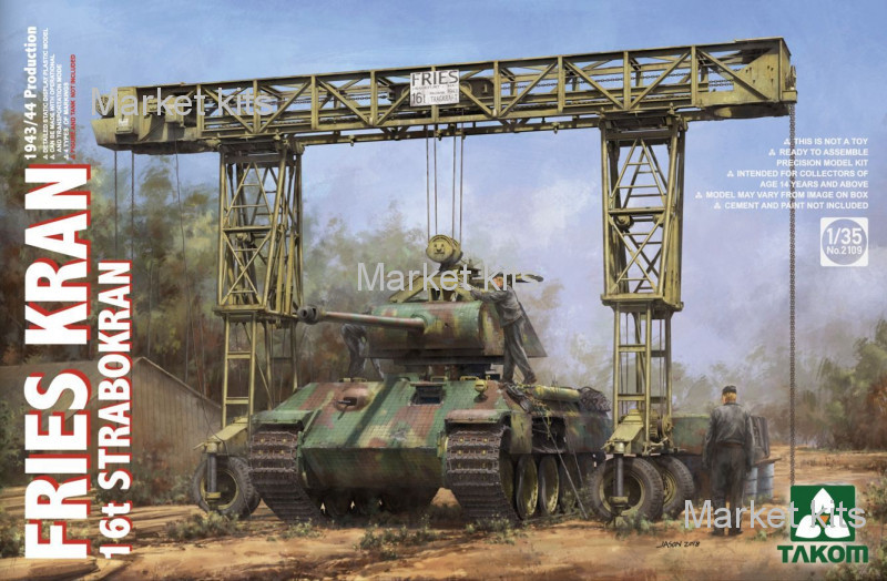 

Подвесной кран 16 тонн Strabokran, 1943-1944г. выпуска 1:35 Takom (TAKOM2109)