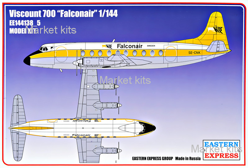

Авиалайнер Viscount 700 "Falconair" 1:144 Eastern Express (EE144138-05)