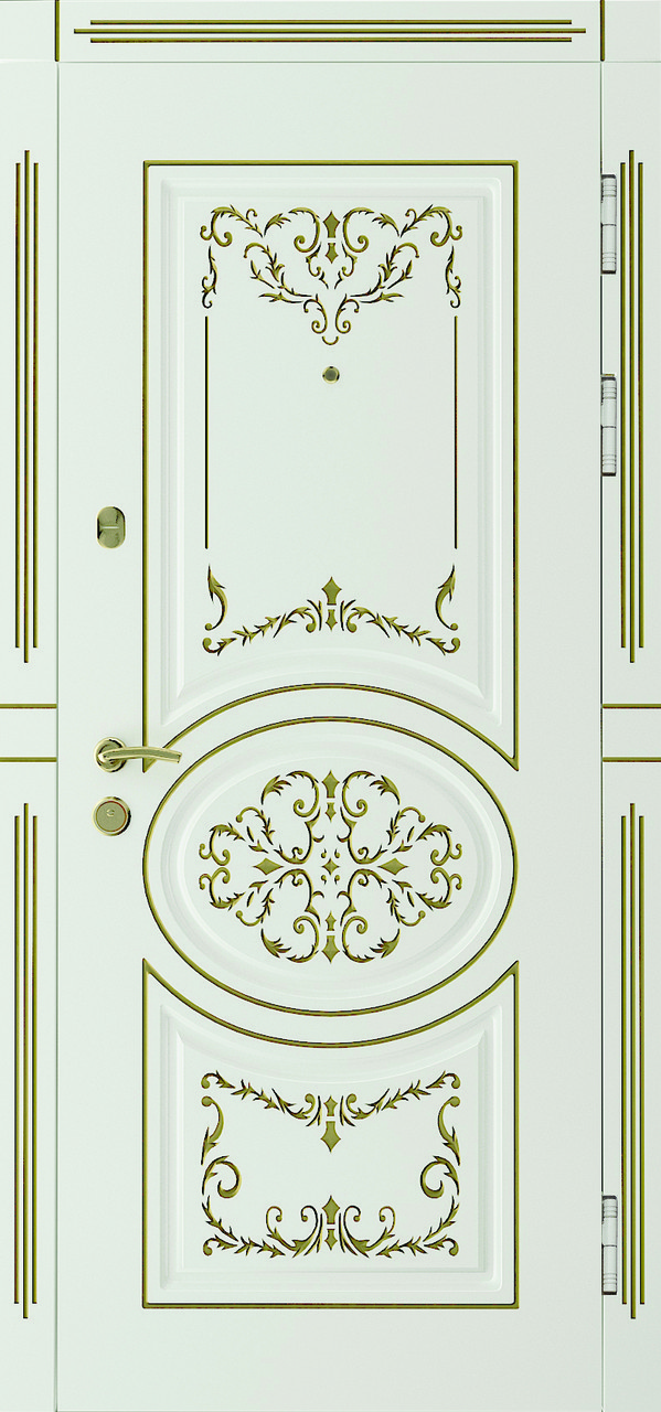 

Двері вхідні SARMAK 3D Сильвія Вулиця Класік 870х2060 Білий супермат