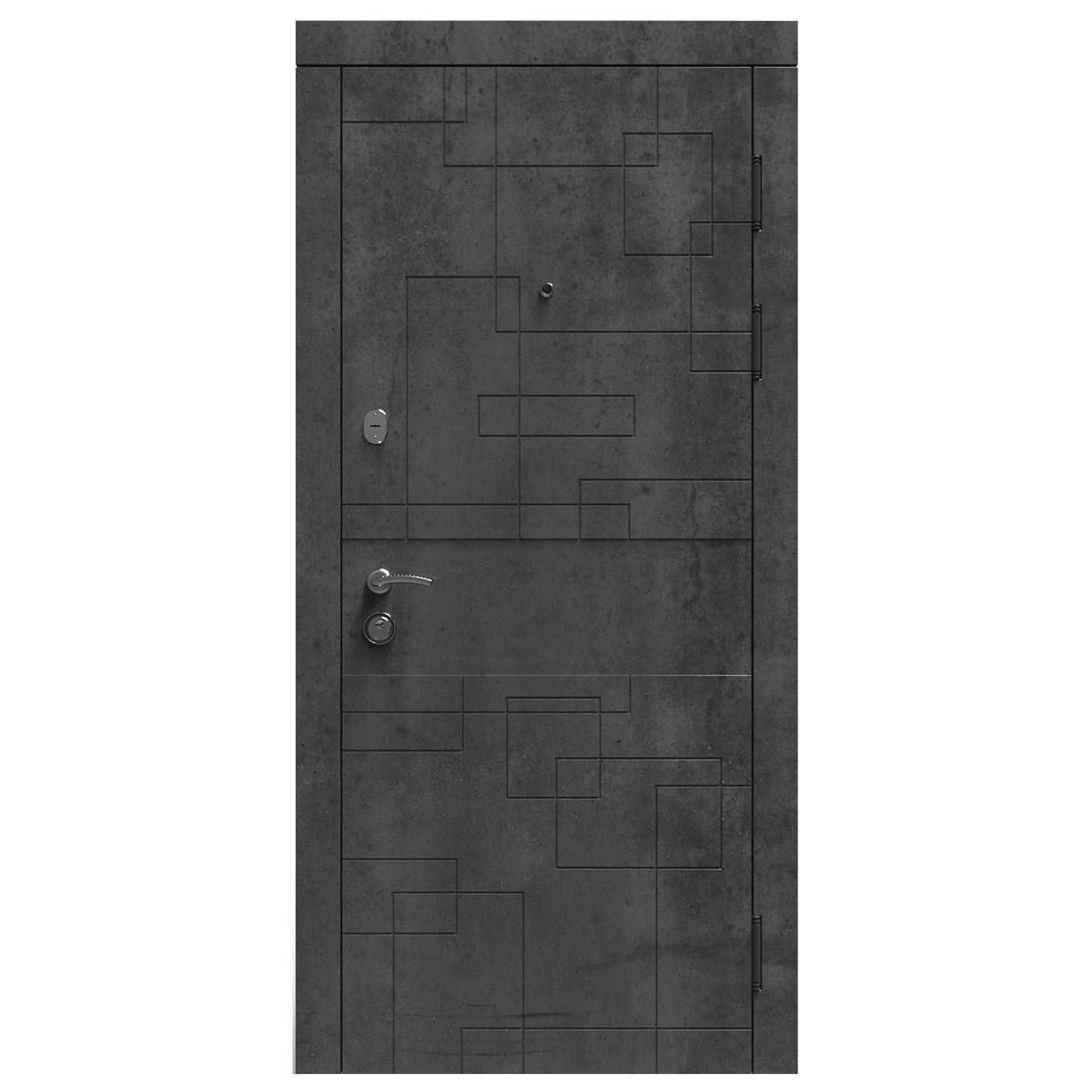 

Двері вхідні SARMAK MODERN Лабіринт Квартира Стандарт N 850х2040 Бетон темний