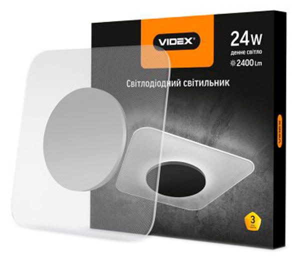 

Потолочный светильник VIDEX 24W 4100K 220V (24886)