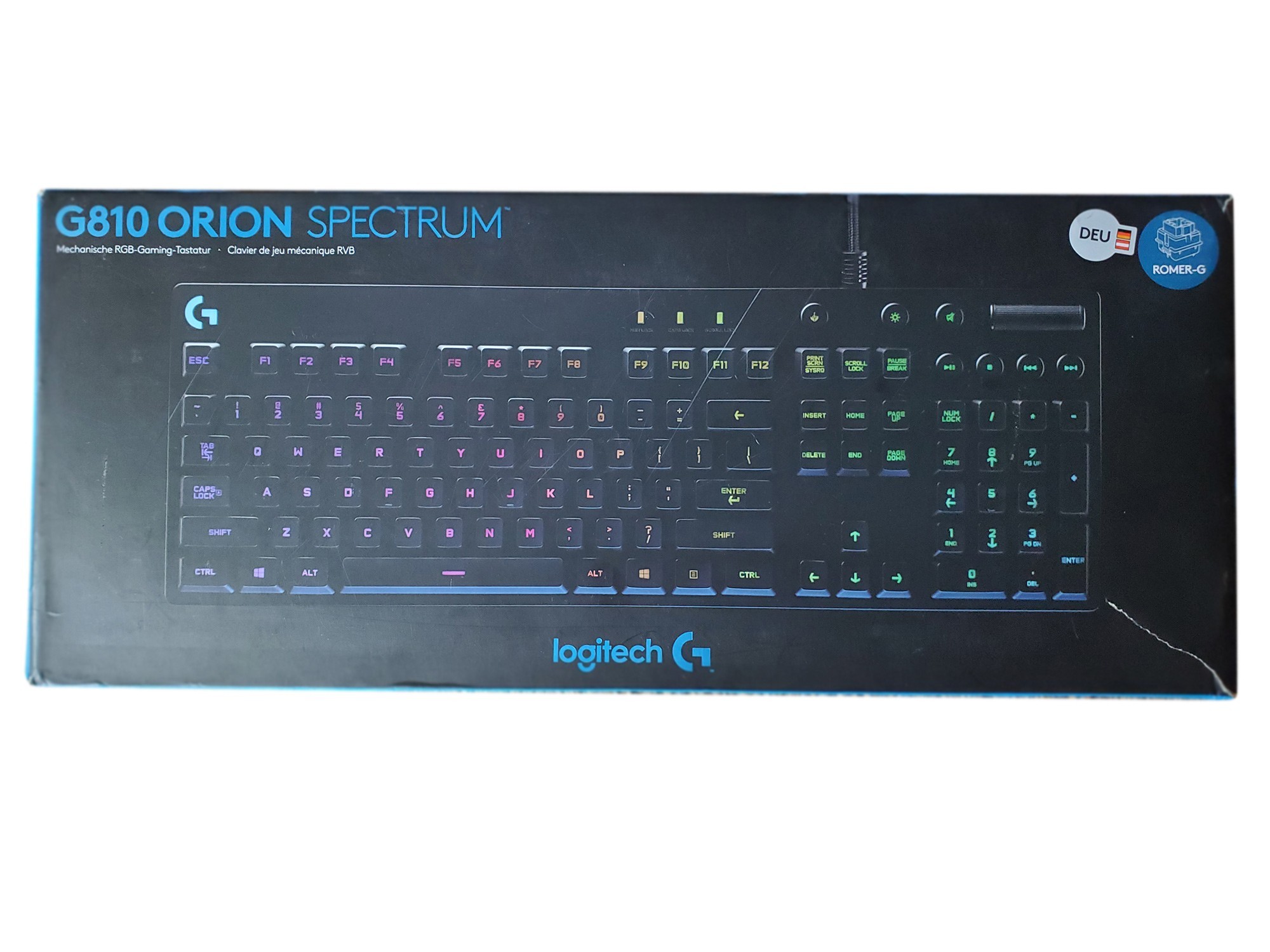 Клавиатура Logitech G810 Orion Spectrum RGB Black (920-007757