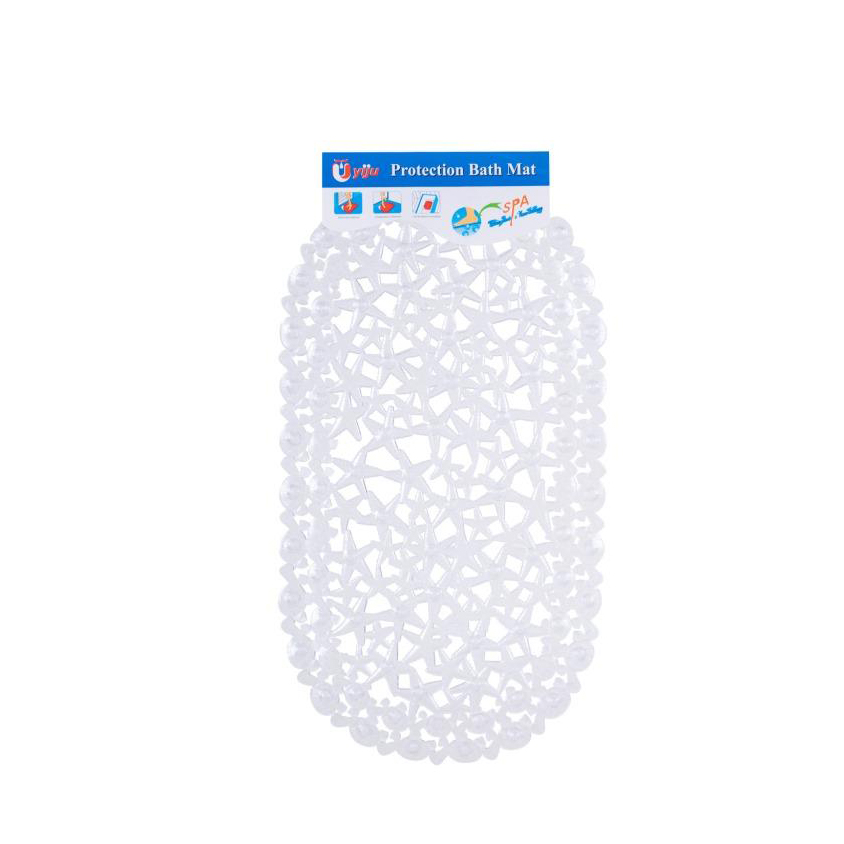  для ванной ПВХ Eco Fabric Звезды 67*37см, прозрачный белый (EF .