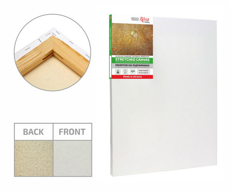 

Холст на подрамнике Rosa Gallery 60x125 см акрил мелкое зерно хлопок галер. натяжка (4820149920504)