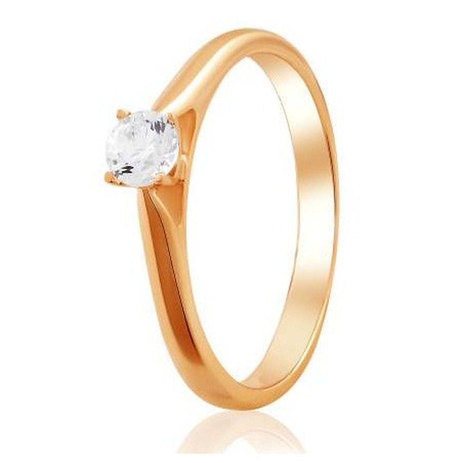 

Кольцо из красного золота с Swarovski Zirconia 1730968, размер 17.5