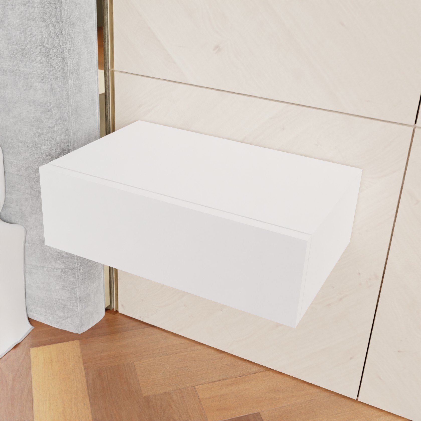 Тумба навесная прикроватная с одним ящиком RedWood Варшава Ш462 В146 ...