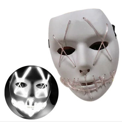 

Неоновая Маска для вечеринок с подсветкой UFT LED Mask 1 White