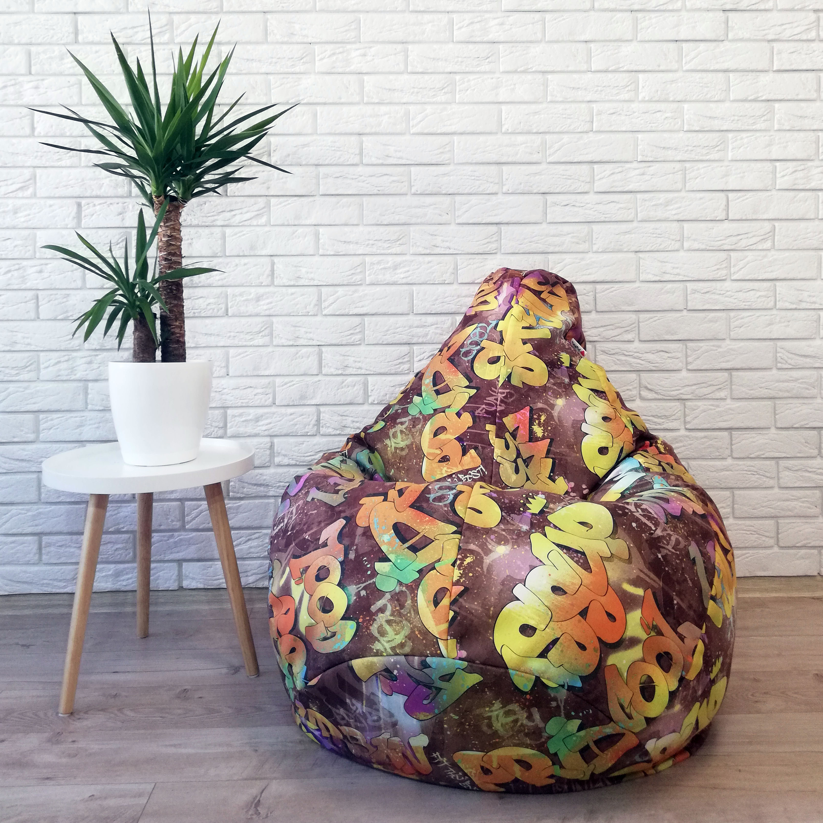 

Кресло мешок Nova KatyPuf "Граффити" Коттон, Размер XL 125x90