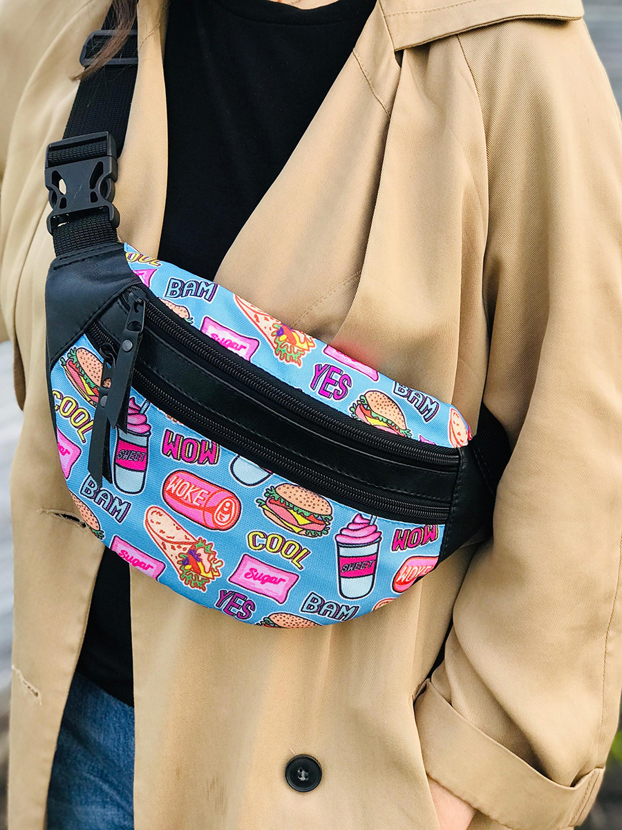 

Поясная сумка (бананка) Mama Kazala Lock 13 Разноцветный