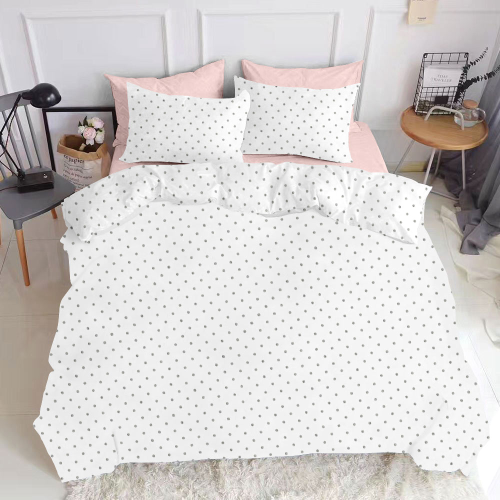 

Комплект постельного белья Cosas натурального Dots Grey El Rose 160х220